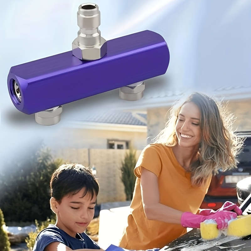 1Pc 2In1 Dual Nozzle High Pressure Washer Adapter