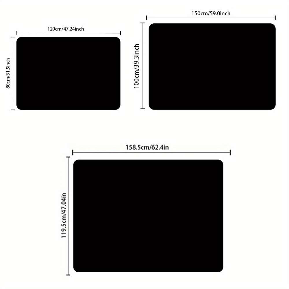 1Pc 100x150cm 39.3x59.0inch Floor Mat