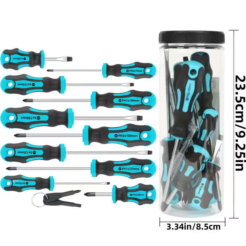 Professional Magnetic Screw Driver Set with Magnetic Tips
