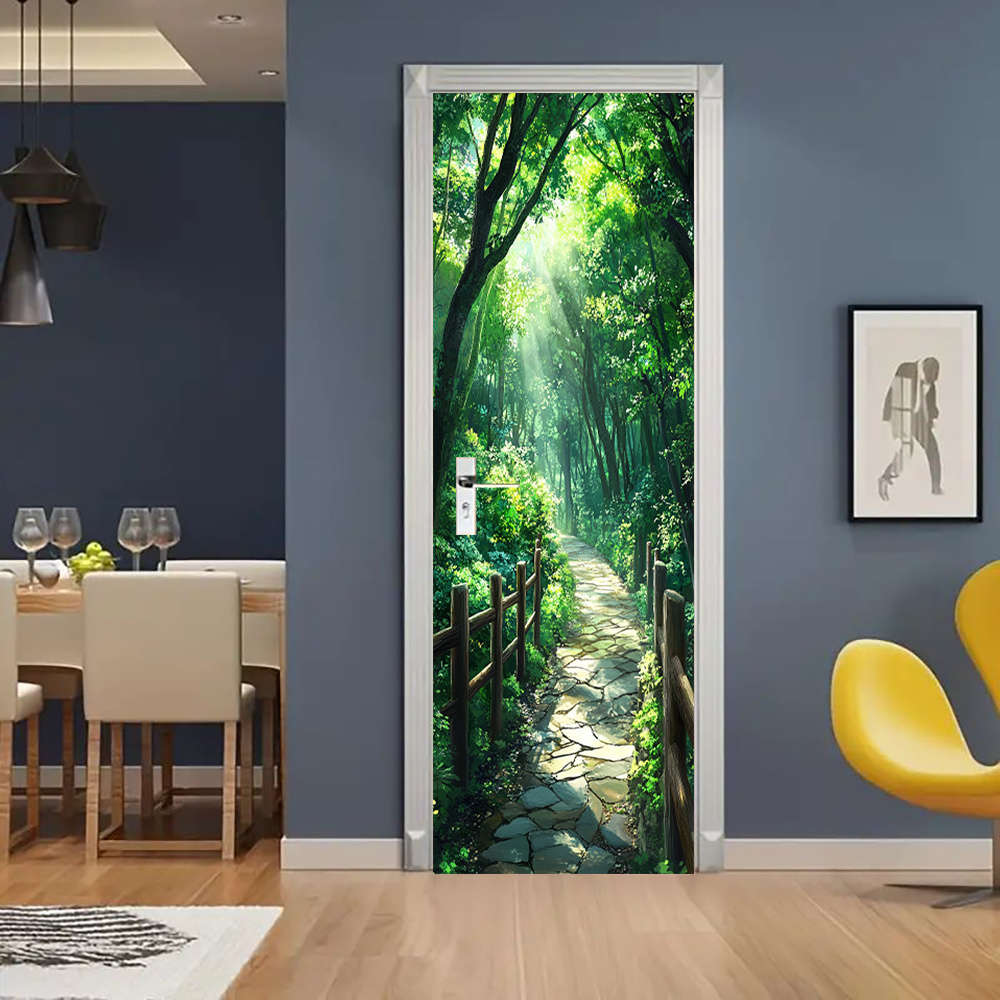 1Pc 95.0x214.88cm Door Window Sticker