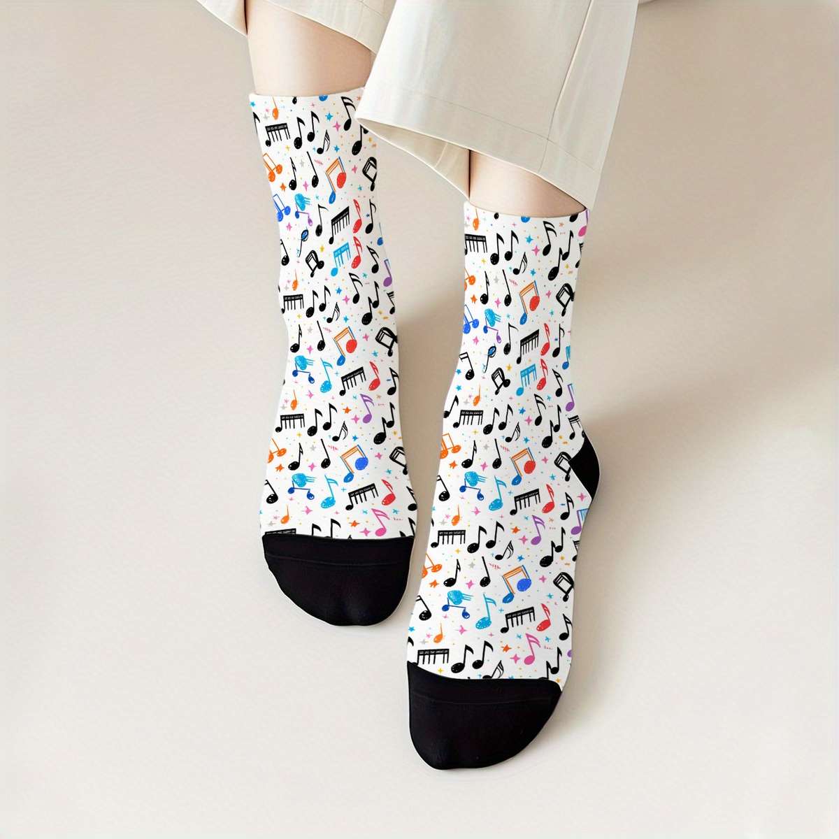 1 Pair Mixed Color One Size Socks