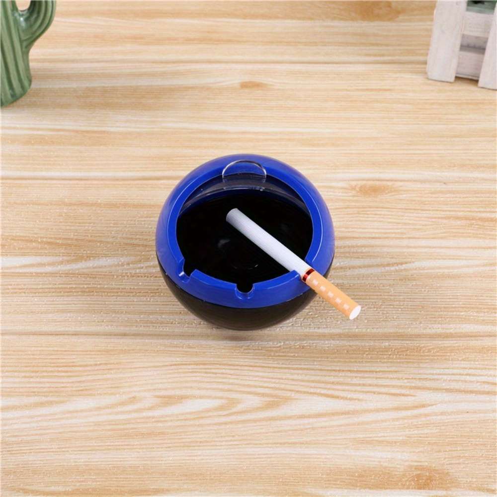 Plastic Fireproof and Windproof Ashtray Home Decorative Spherical Ashtray Household PP Plasti