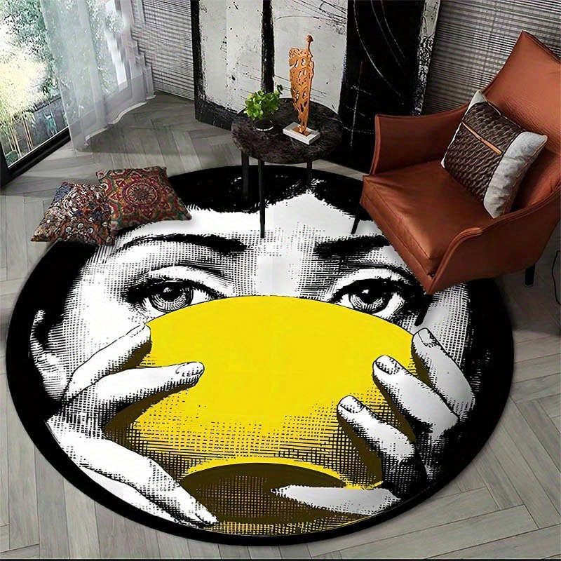 1Pc 120cm Diameter 47.2inch Floor Mat