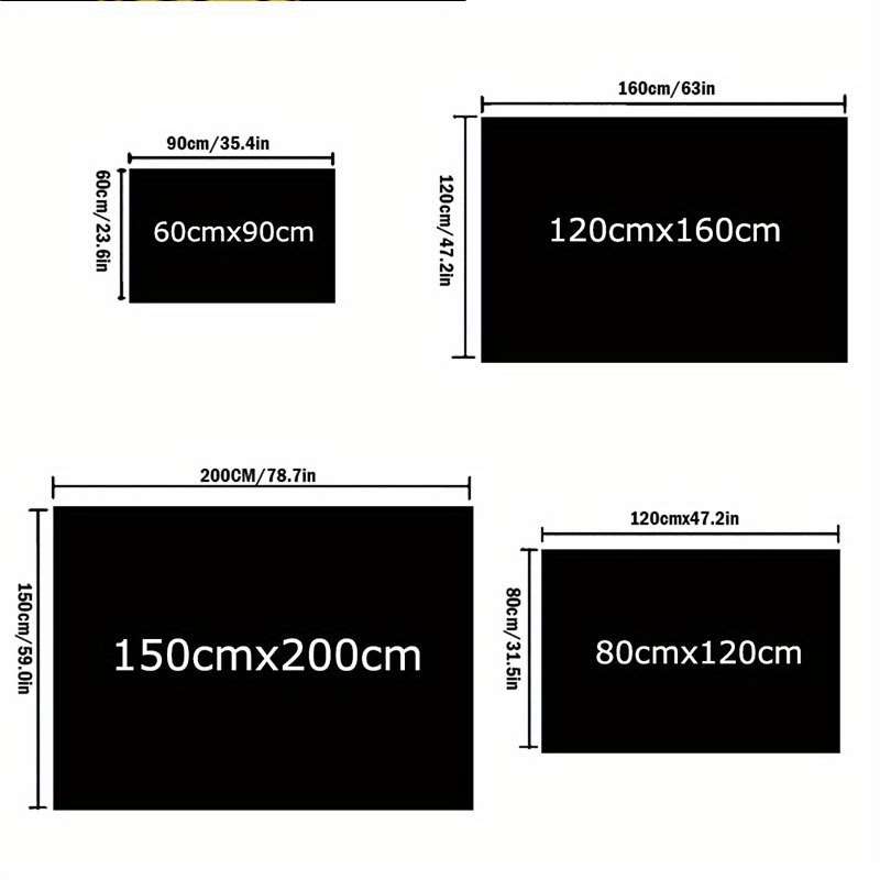 1Pc 80x120cm Floor Mat