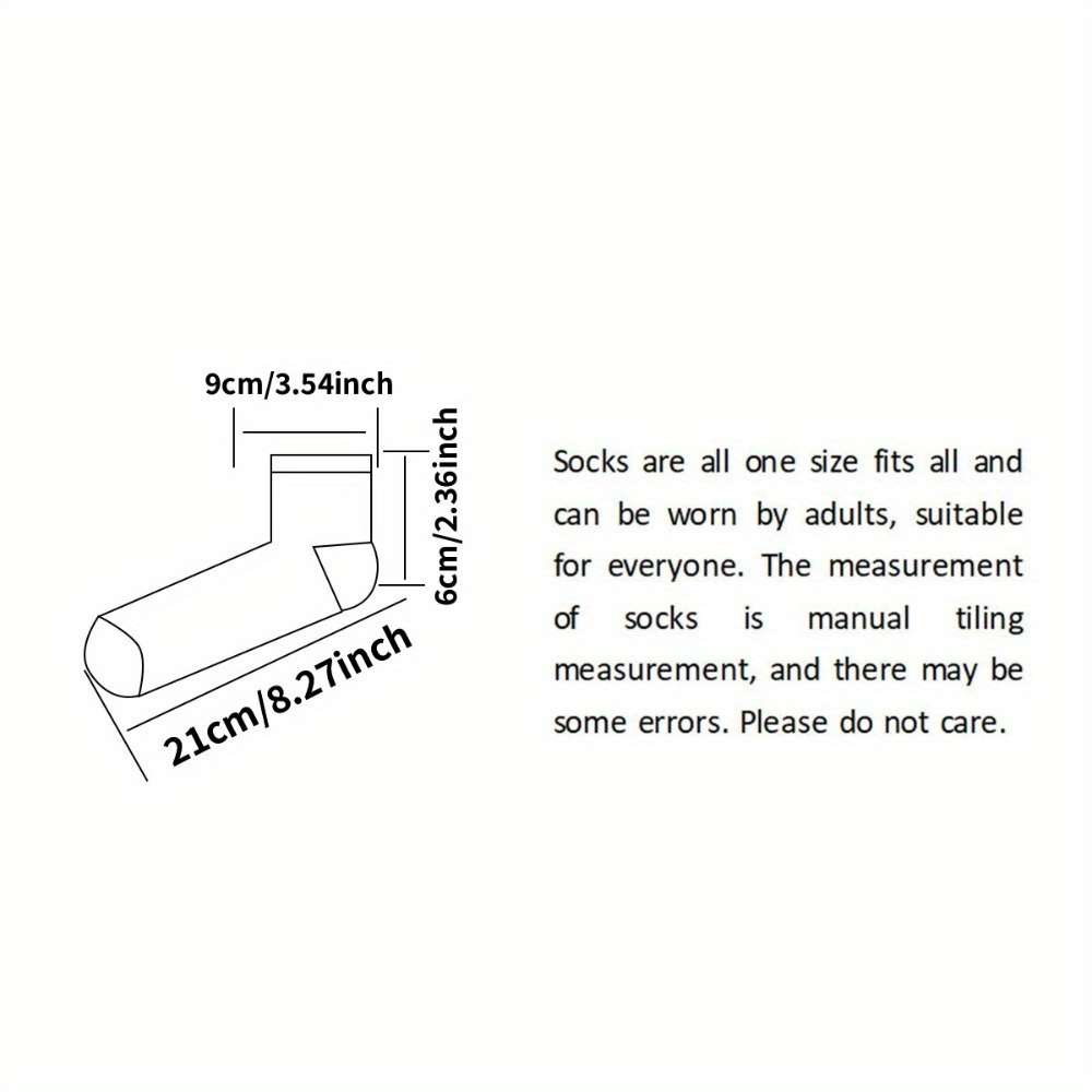 6 Pairs Of Random Mixed Colors One Size High Elastic Socks