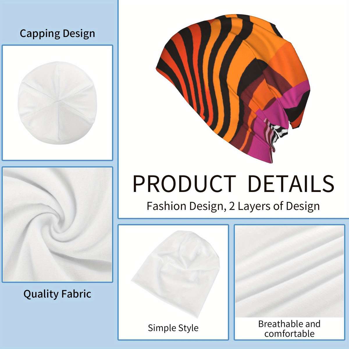 Hat Colorful Size One Size