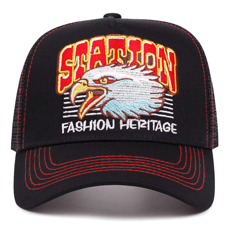 Men'S Outdoor Sports Baseball Cap Collection Multi-Color Polyester Mesh Back Eag