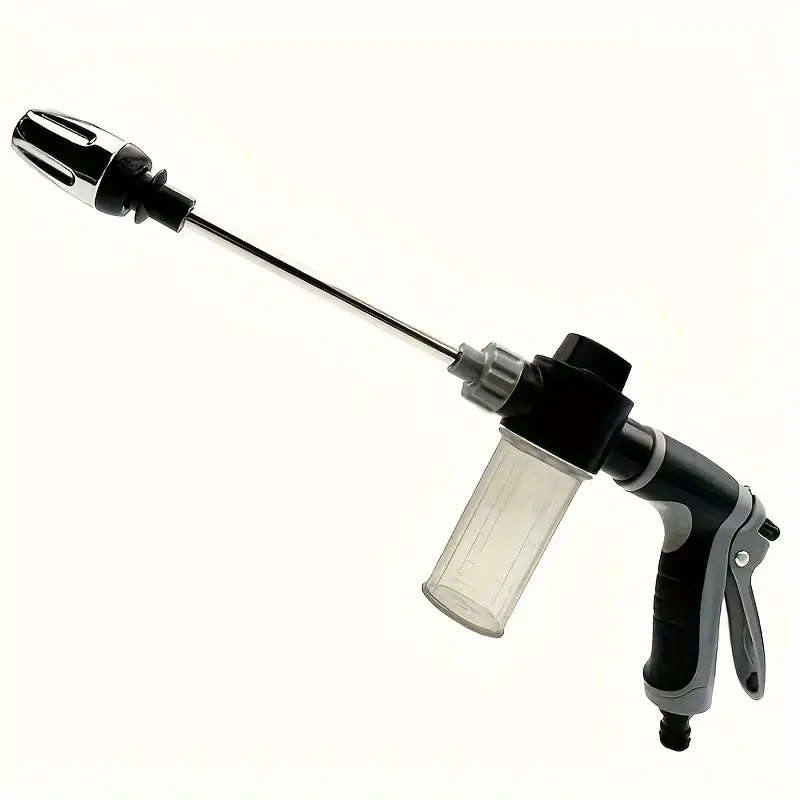 High-Pressure Spray Gun With Foam Bottle