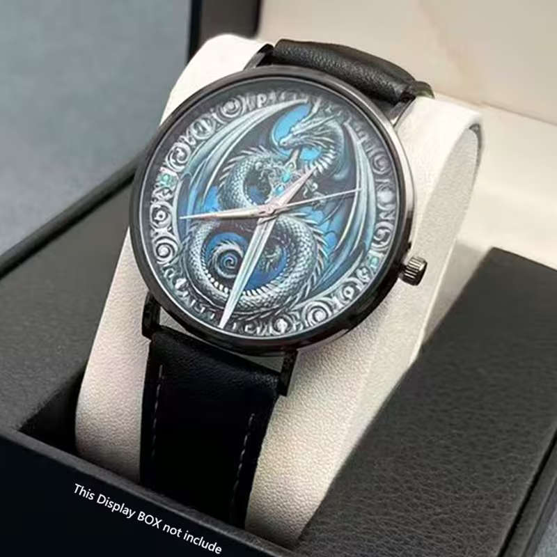 Sophisticated Men s Fashion Watch with PU Leather Strap