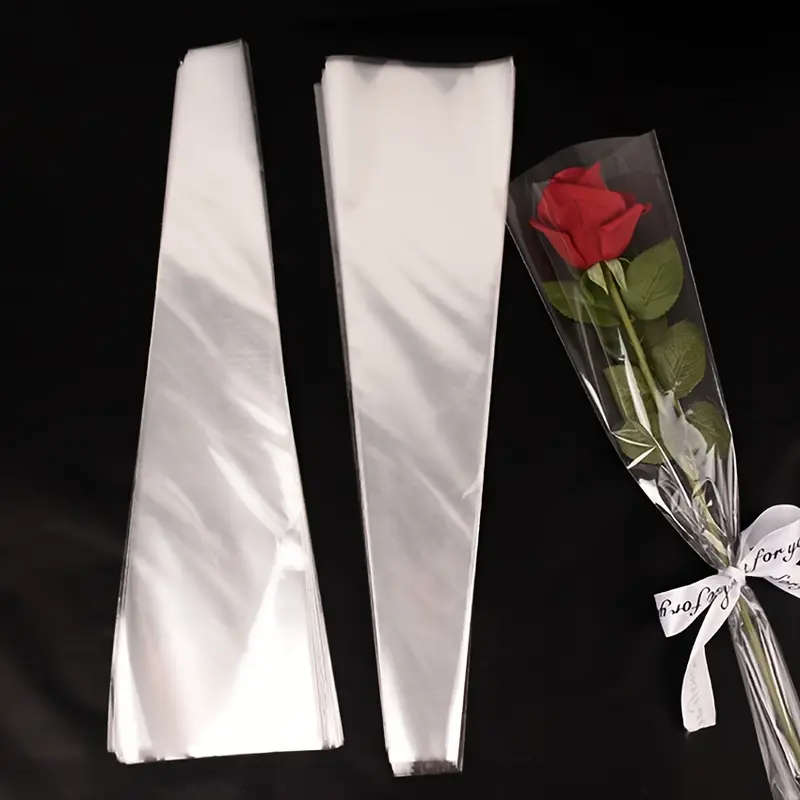 Each Pack Contains 20 Transparent Single-Flower Bags