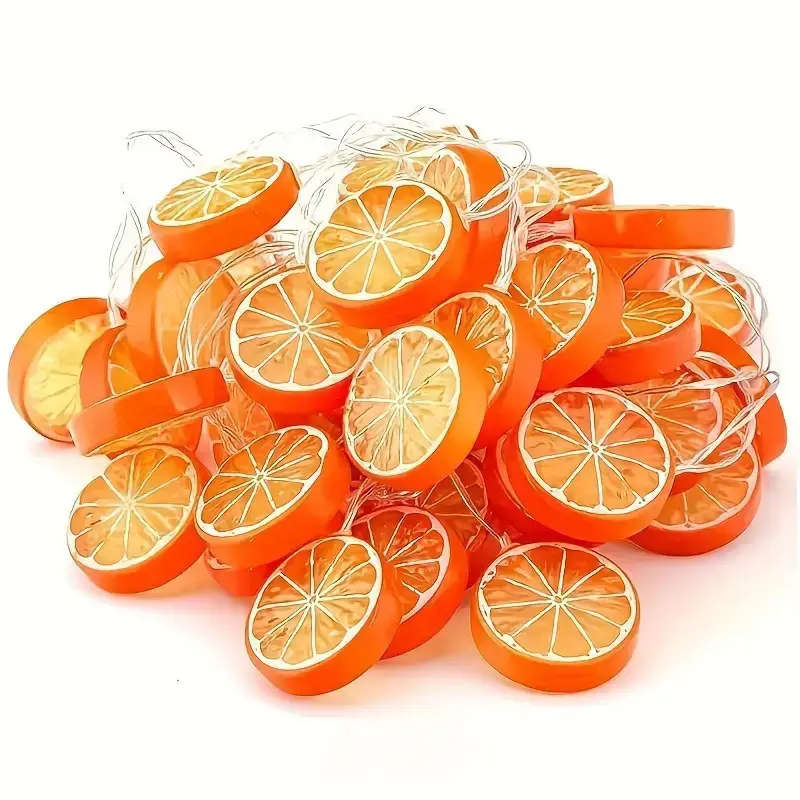 10 LED Lemon-Shaped String Lights Green