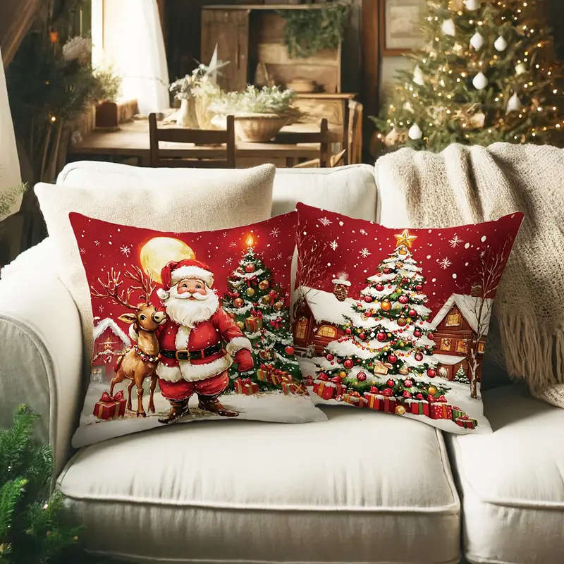 4-Piece Christmas Pillowcase Set