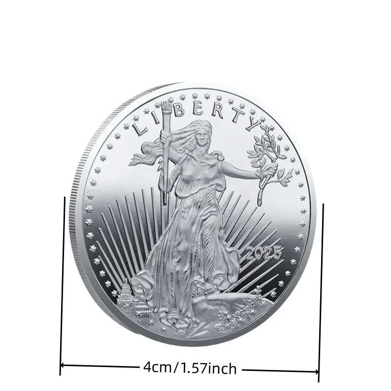 2025 USA LIBRETY 4cm coin Replica Coin Silver