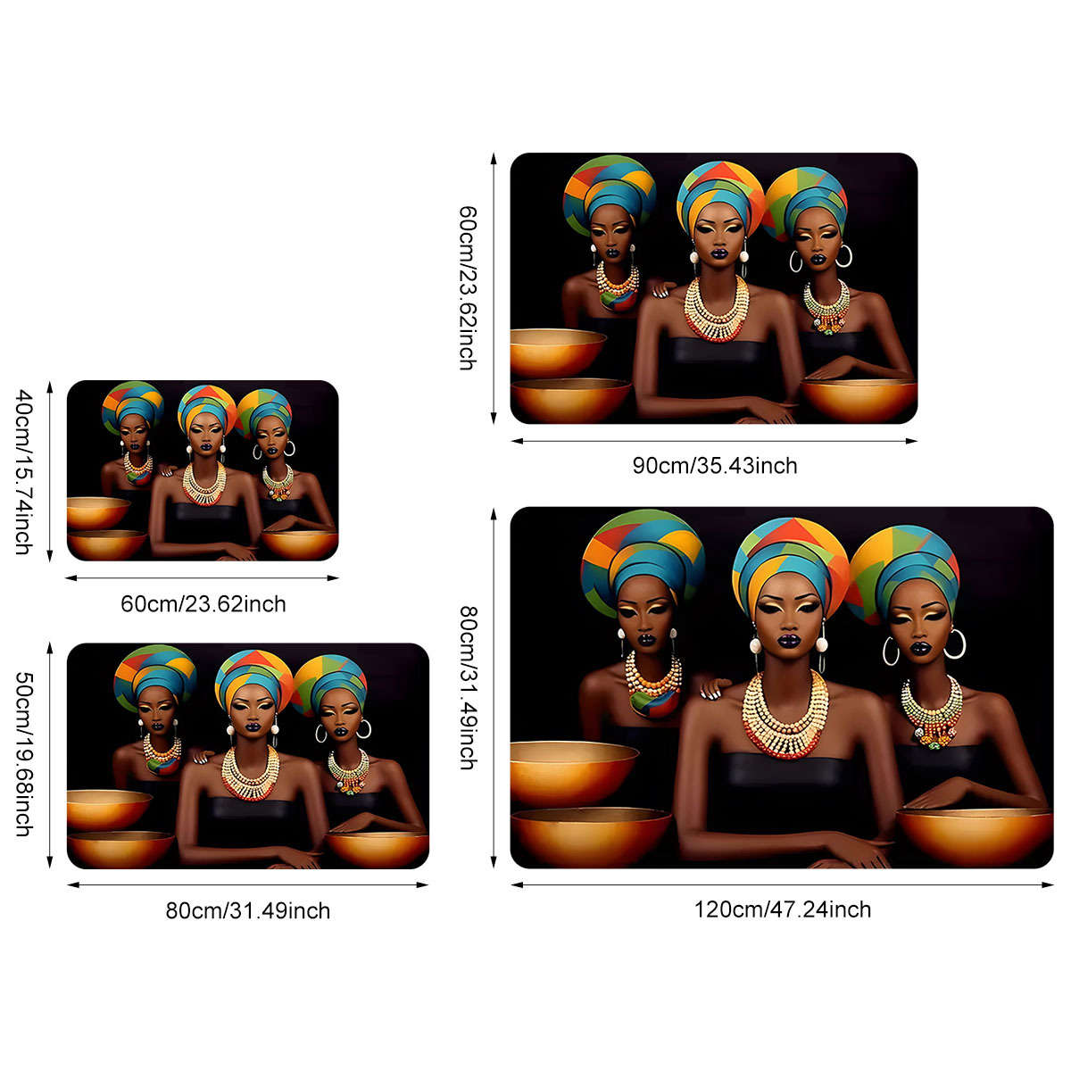 1Pc 24x35.4inch 60x90cm Floor Mat