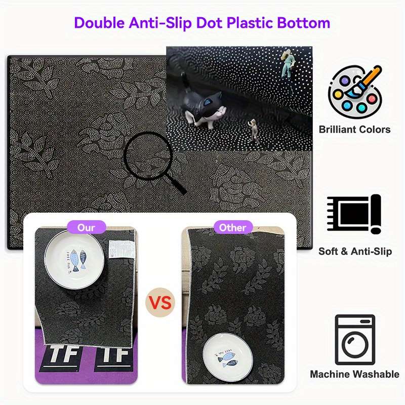 1Pc 23.62x23.62inch 60x60cm Floor Mat