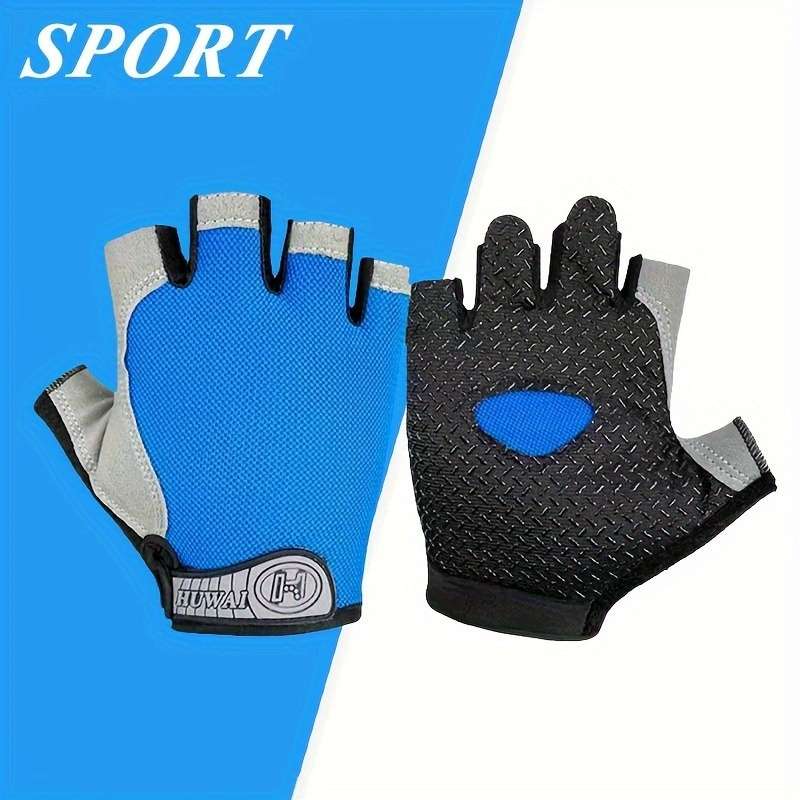 1 Pair Black Outdoor Sports Gloves