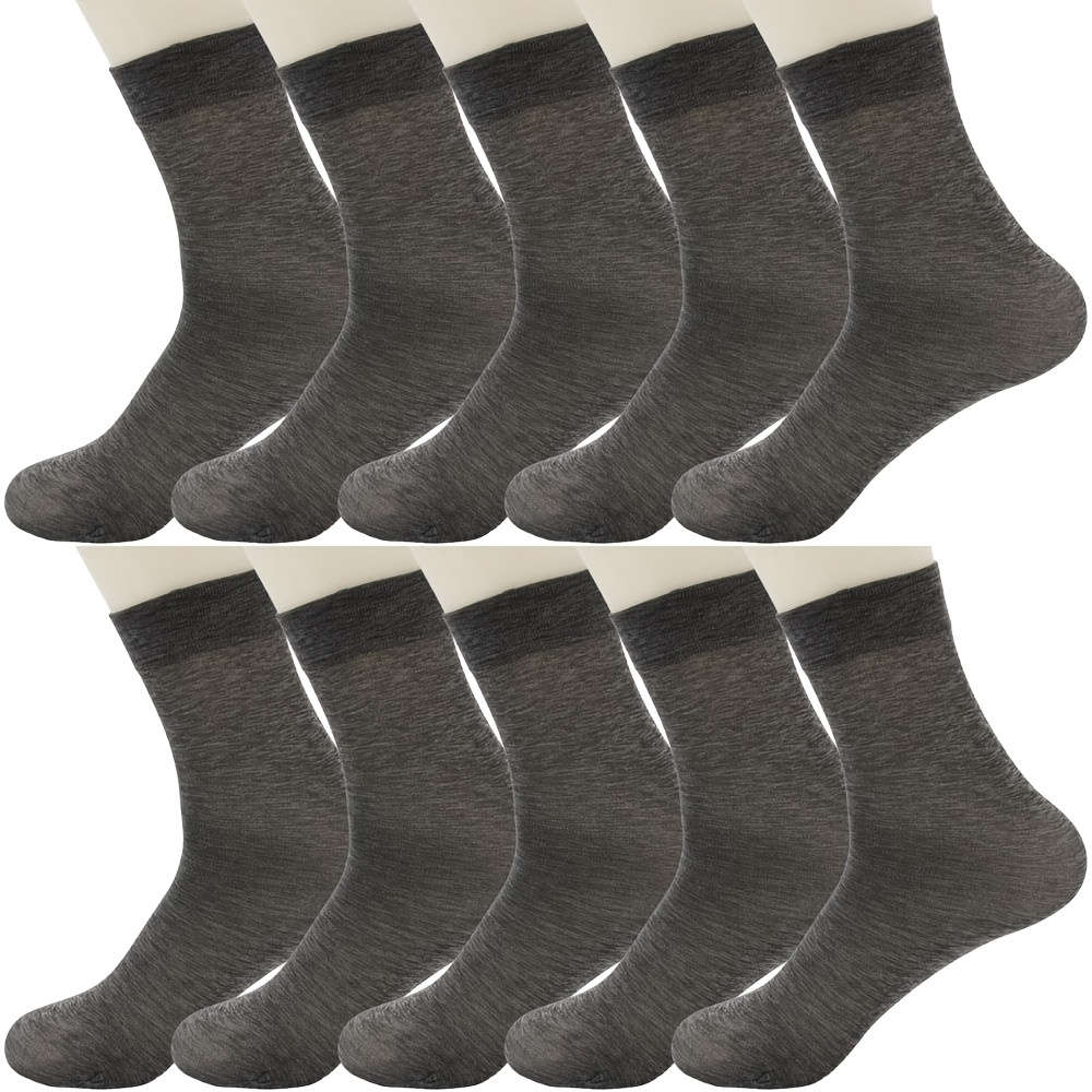 10 Pairs In Dark Blue One Size High Elastic Socks