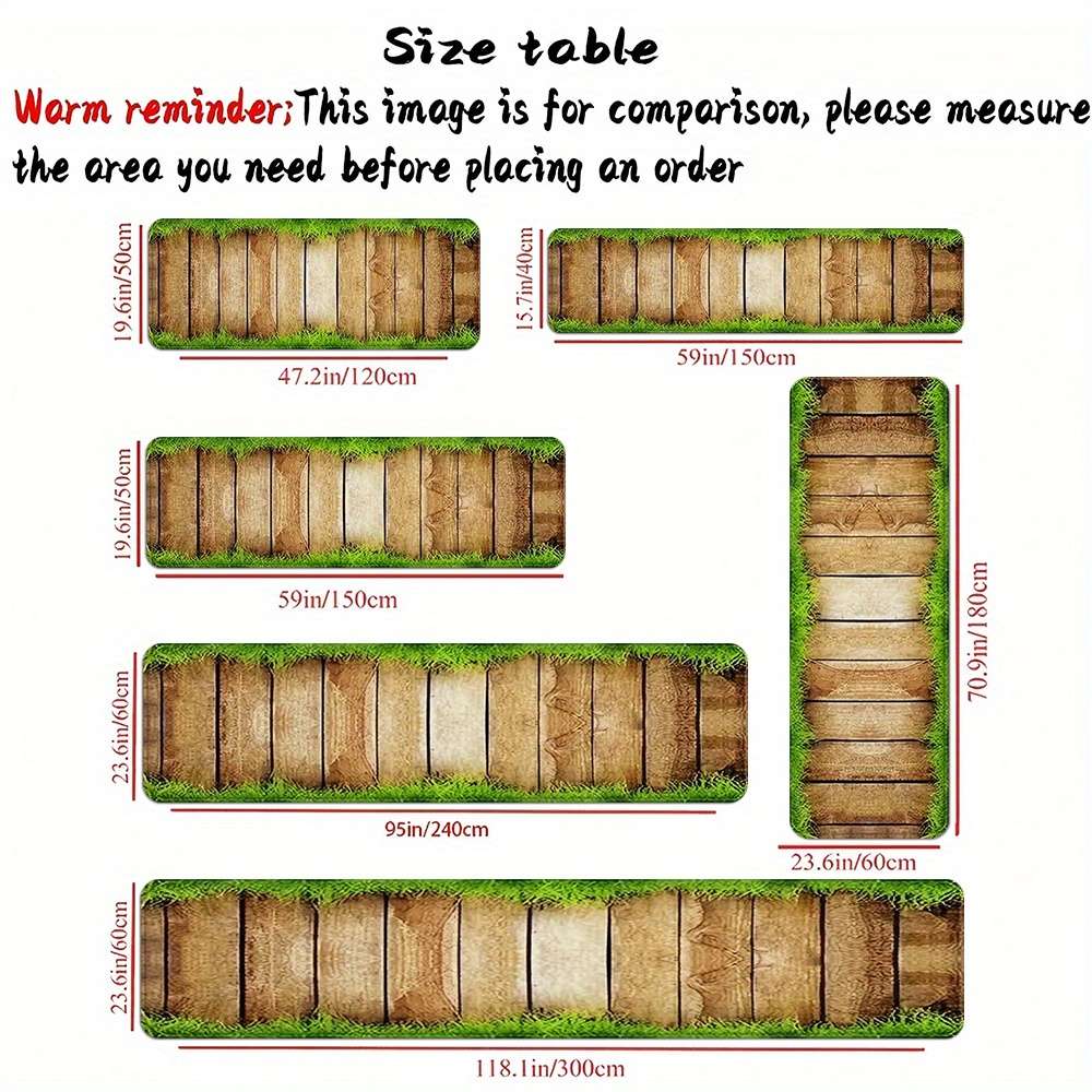 1Pc 24x71inch 60x180cm Floor Mat