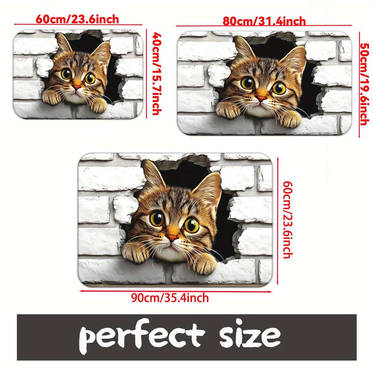 1Pc 15.75x23.62inch 40x60cm Floor Mat