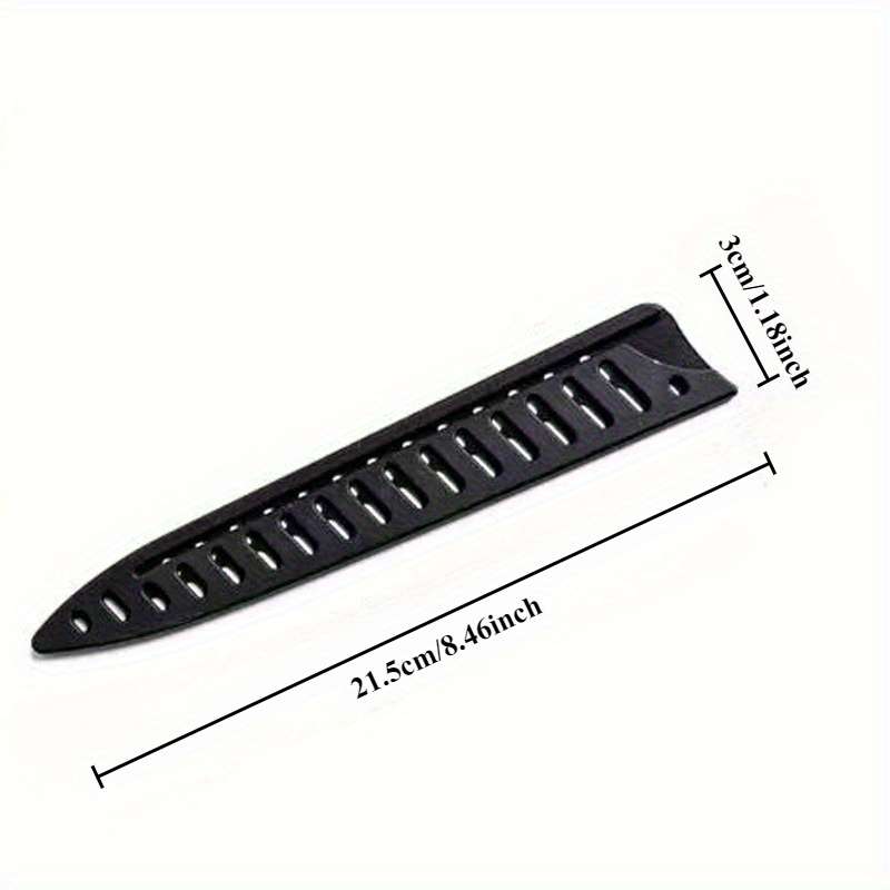 5pcs Black Chef Knife Sleeves Durable Polypropylene Sheath for Outdoor Kitchen Use Protect