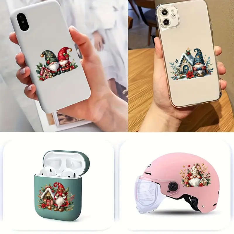 12 Santa Claus And Dwarfs Stickers