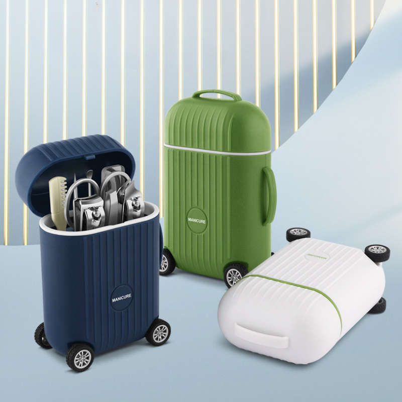 8pcs Stainless Steel Nail Clippers Set Mini Luggage Luggage Nail Clippers Set Including File