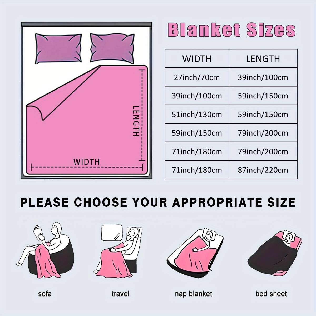1ps Blanket Size 180X200Cm