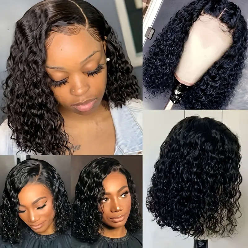 Density Brazilian Curly Bob Wig For Women