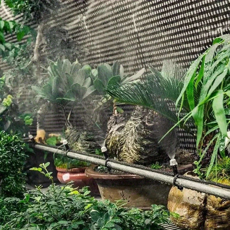 10-Meter Durable Plastic Garden Irrigation System with 10 Adjustable Sprinklers Perfect for Lawn