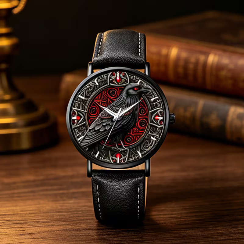 Sophisticated Men s Fashion Watch with PU Leather Strap