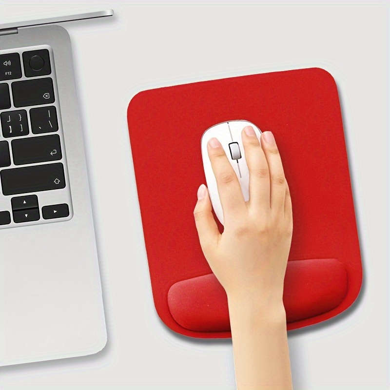 1pc Ergonomic Mouse Pad with Gel Wrist Rest Thickened Sponge Dirt-Resistant Comfo