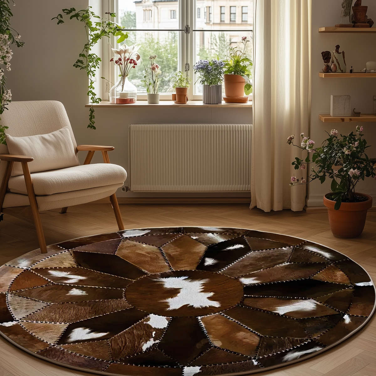 1Pc 31x31inch 80x80cm Floor Mat