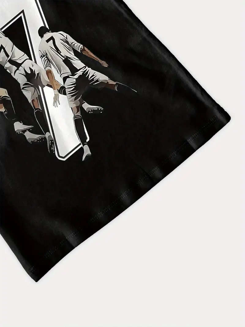 Kids Soccer T-Shirt, Crew Neck - Size: 9-10Y