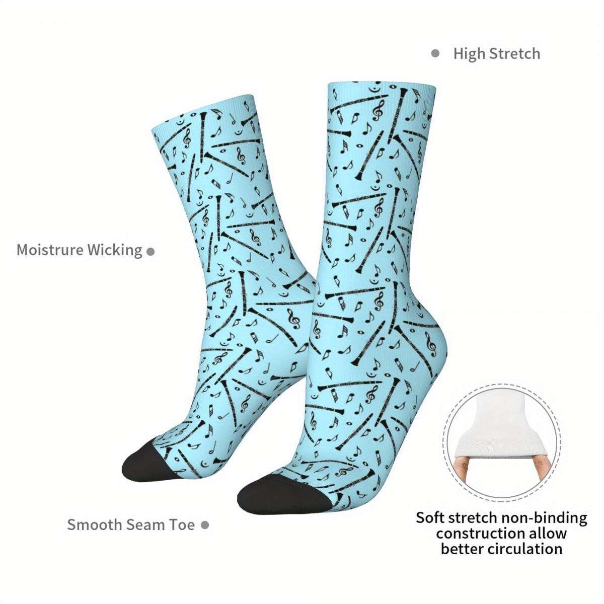 1 Pair Multicolor One Size Socks