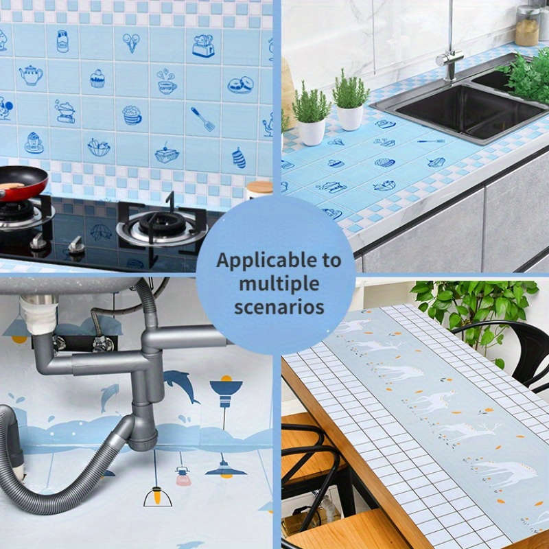 1PC Wall StickersBlue60X500CM