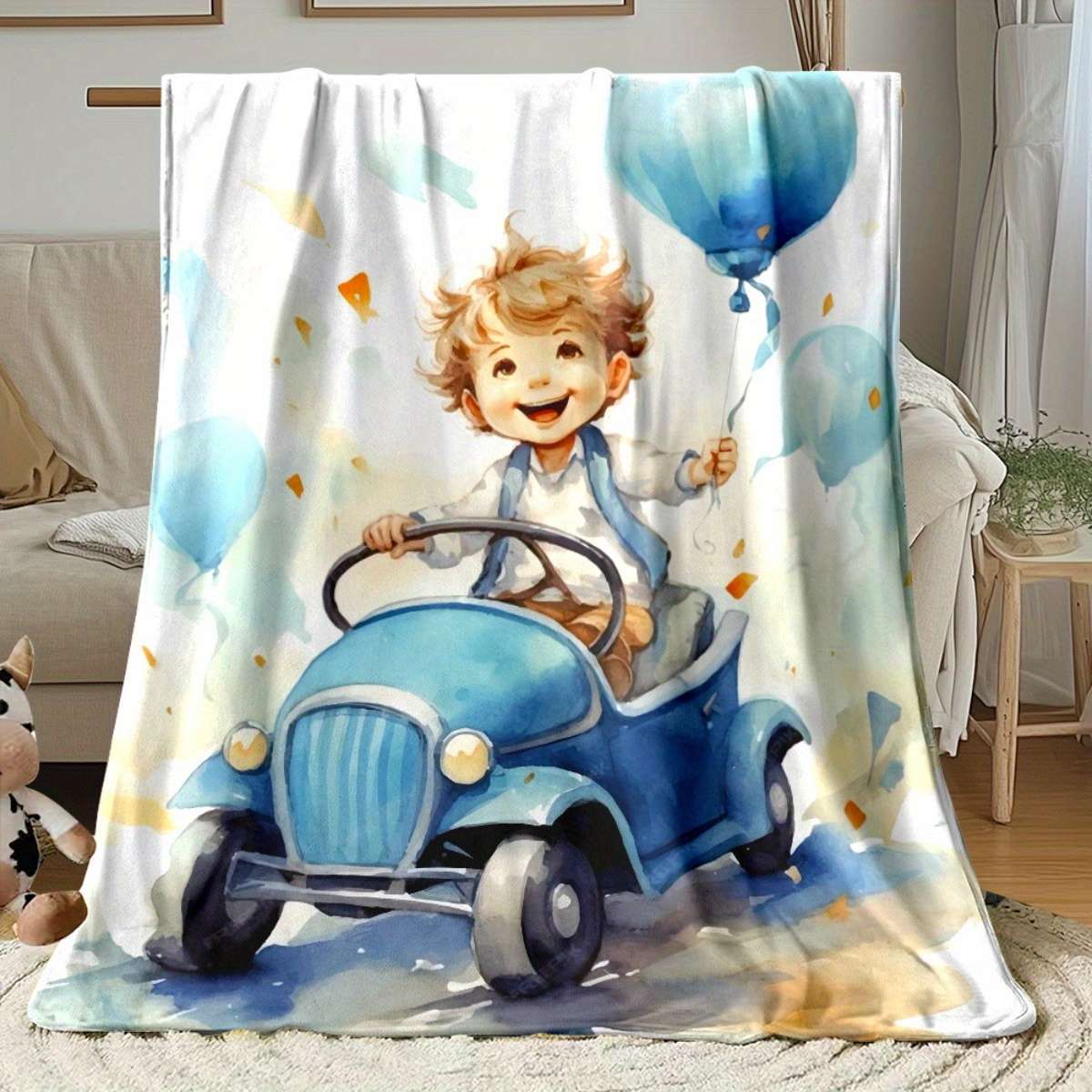 Blanket Color Blue size Blanket Diameter 120cm