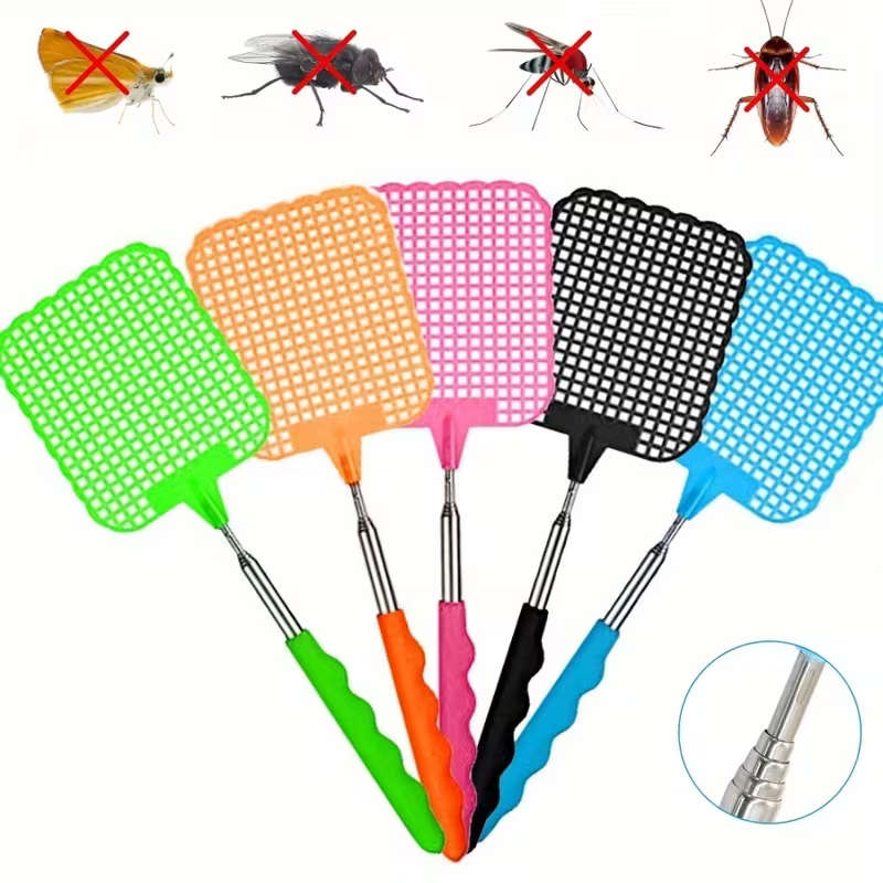 1 Retractable Stainless Steel Fly Swatter