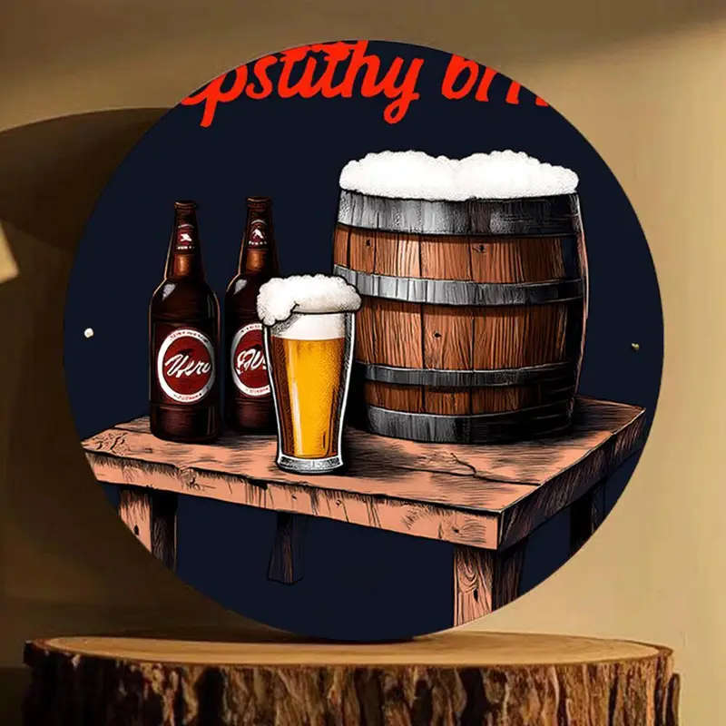 1pcs Room Decoration Vintage Wooden Barrel