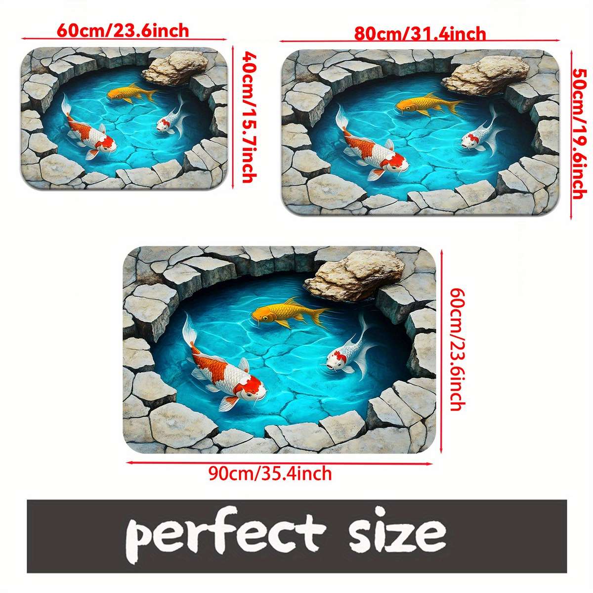 1Pc 40x60cm Floor Mat