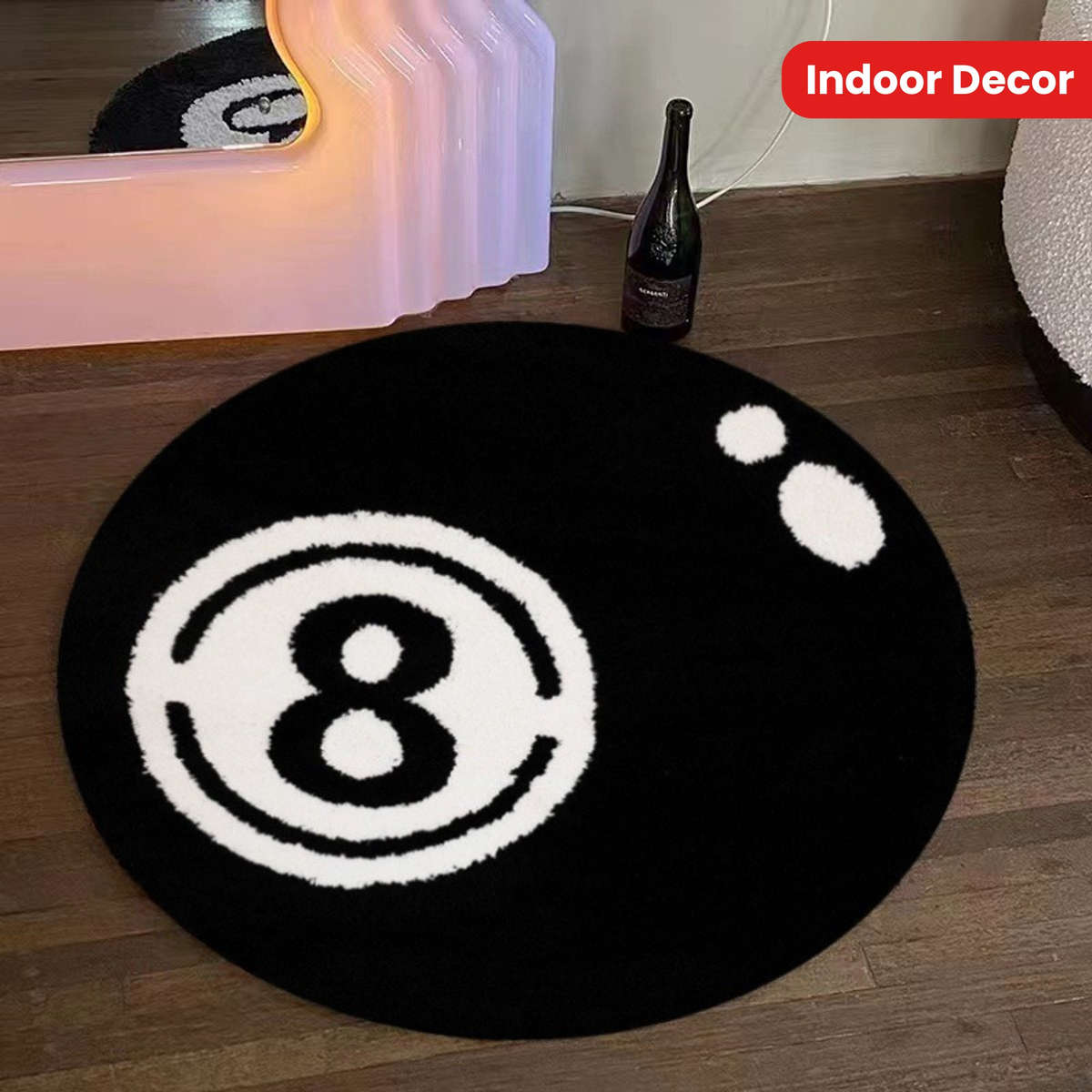 1Pc Diameter 100cm 39.3inch Floor Mat