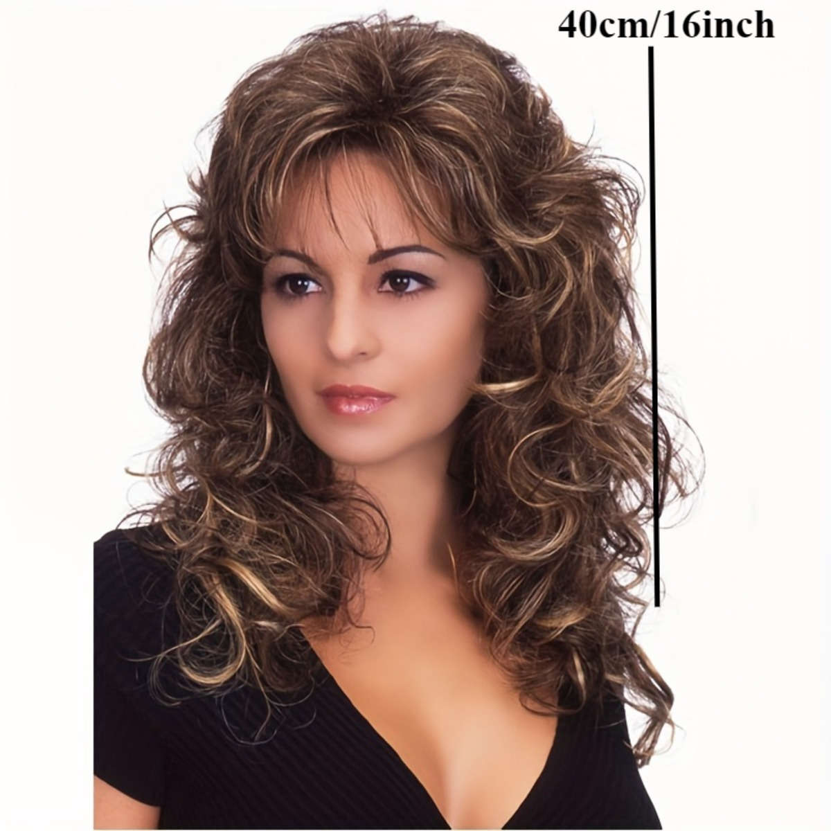 Black 40.64Cm Fashion Design Wig