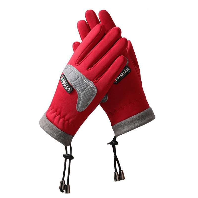 1 Pair Red E3 Warm Gloves