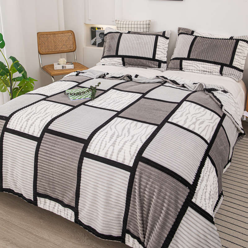 Blanket Color Blue Bean Paste size 78.7INx90IN 200CMx230CM