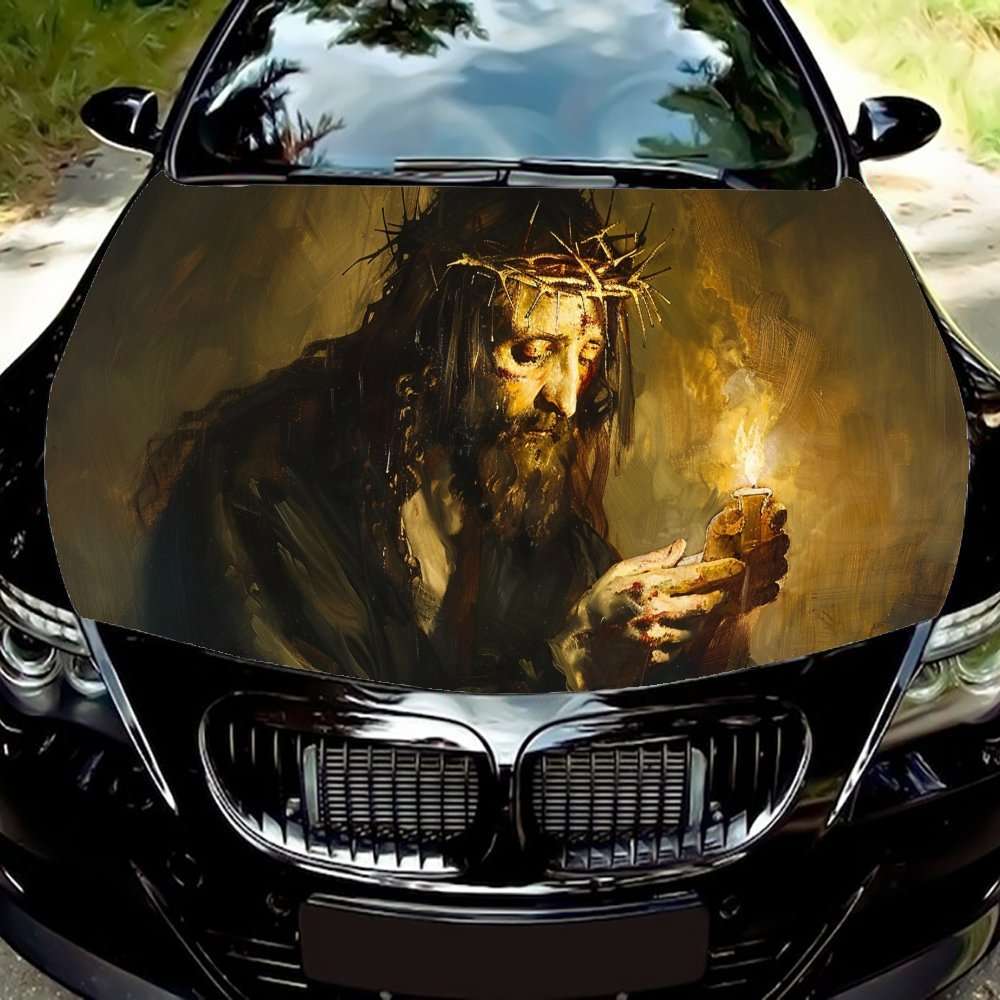 1pc Black Jesus Christian Themed Stickers