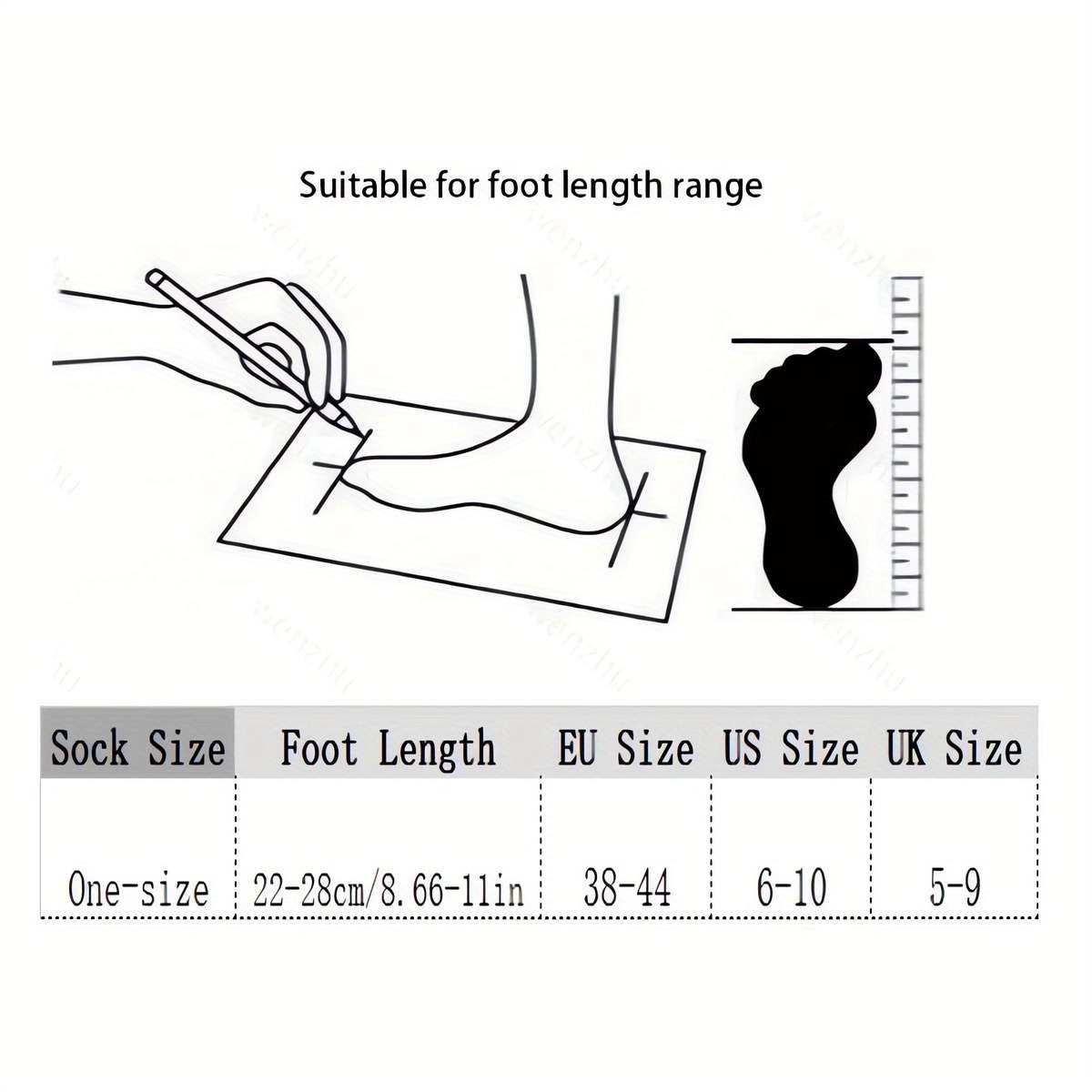1 Pair Multicolor One Size Socks