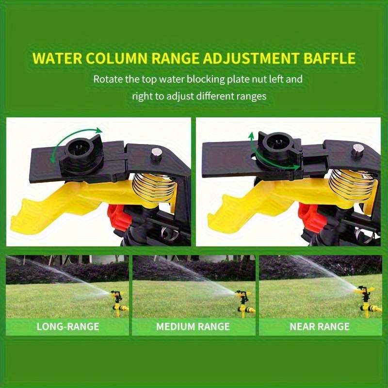 3Pcs Heavy Duty Rotating Lawn Sprinkler With Adjustable Spray