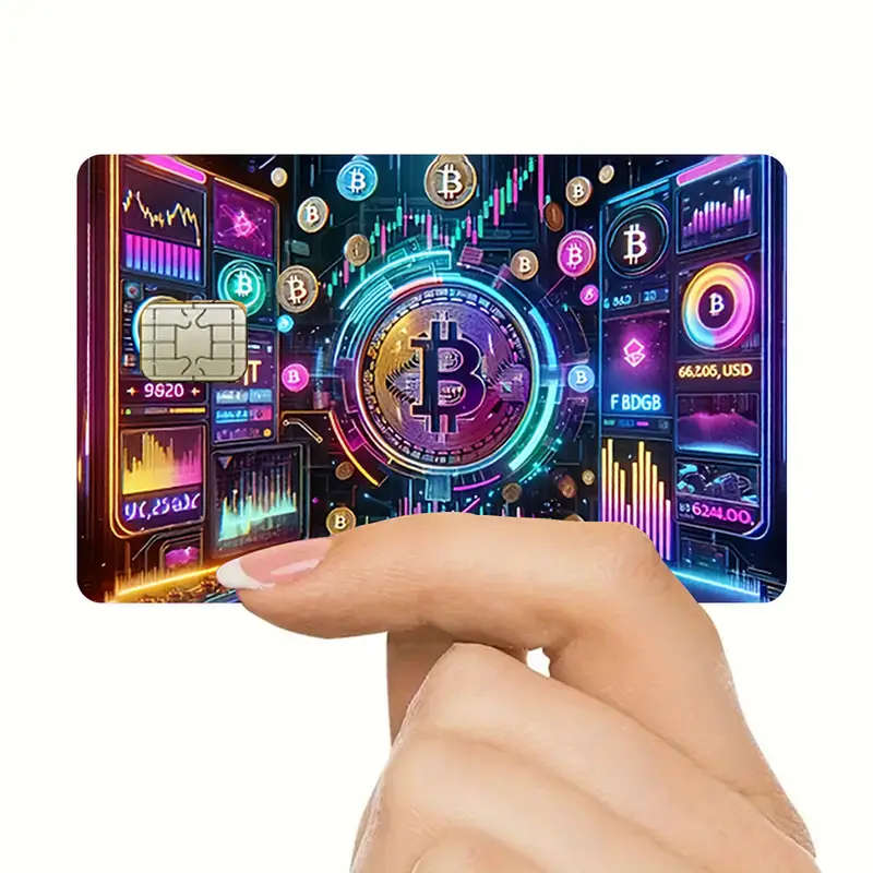 Two Shiny Credit Card Skins Made of Ultra-Thin Vinyl