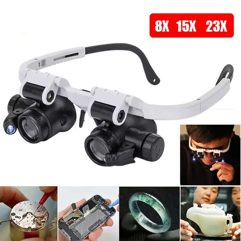 2XLED Watch Jewelry Restoration Magnifying Lamp