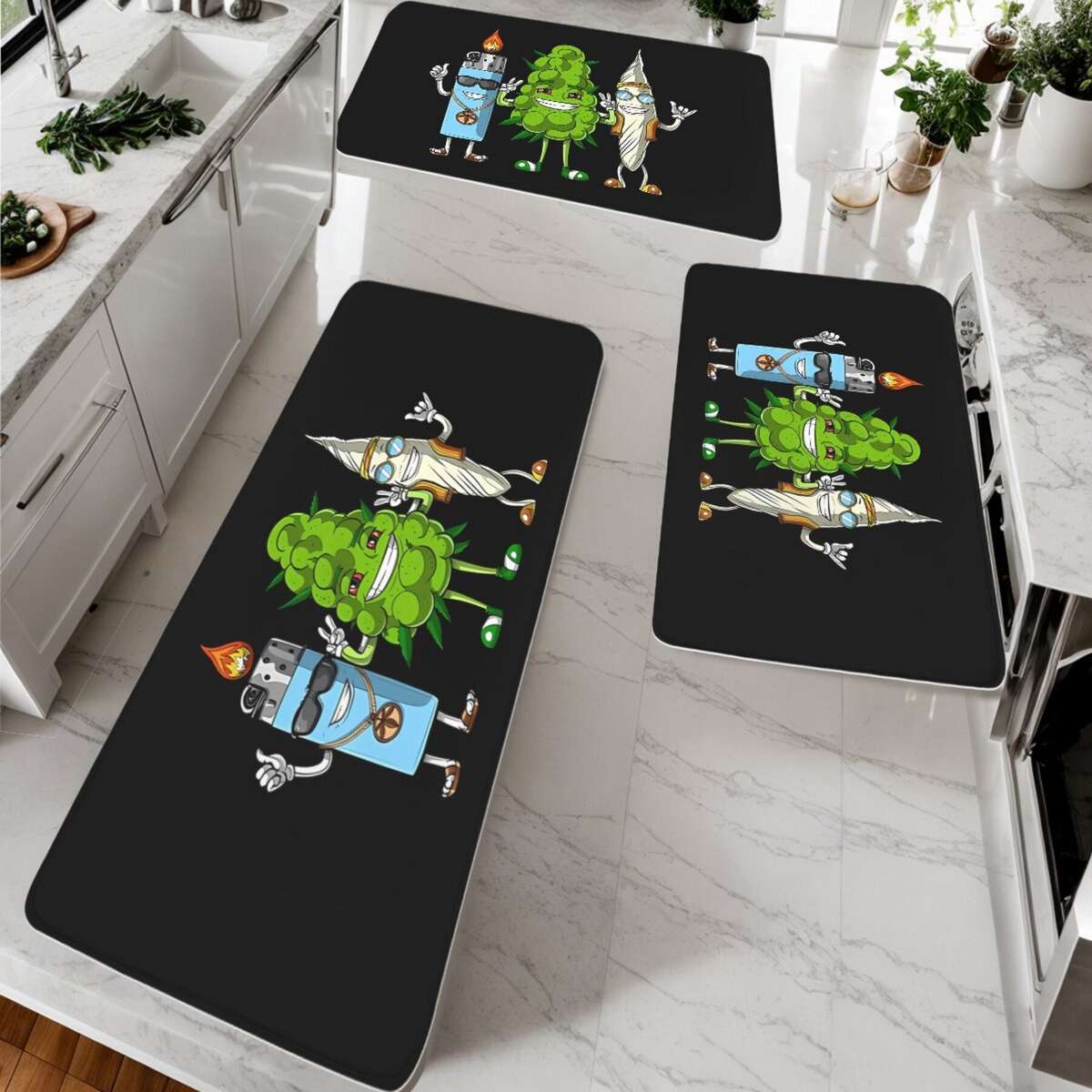 1Pc Art 40x120cm Floor Mat