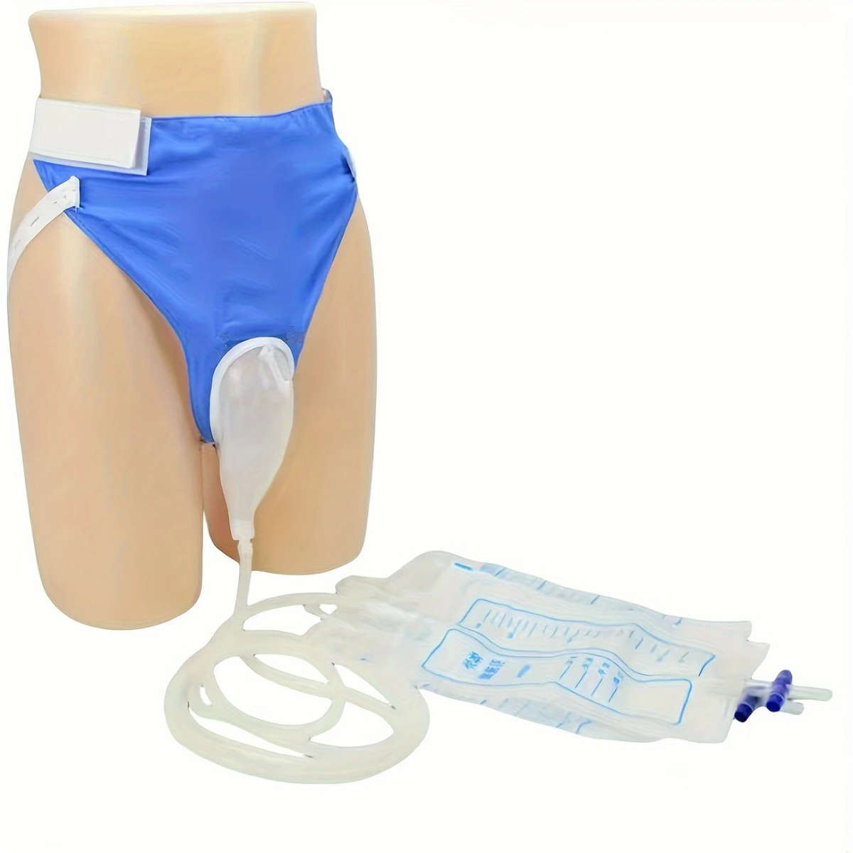 1pc Urine Collection Bags Including One Pair Of Unisex Wearable Adult Briefs For Urination Suitab